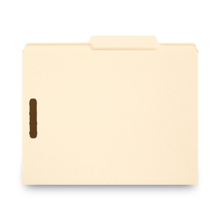 Smead File Folder 8-1/2 x 11", 2 Fastener, Manila, PK50, Tab Position: Right of Center Position 14580